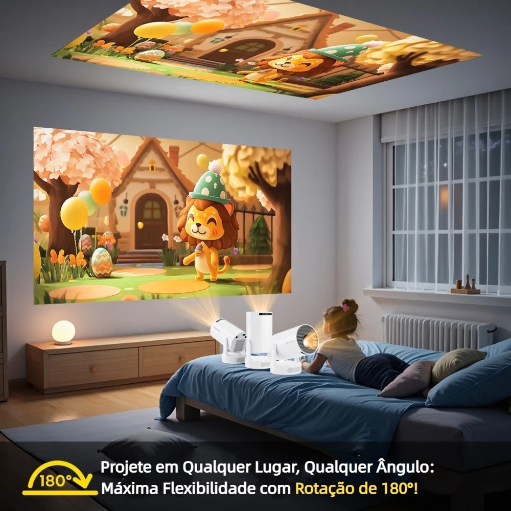 Magcubic HY300Pro+ Mini Projetor 4K Portátil Android 14 WiFi 6 Com controle por voz — imagem 2 de 2