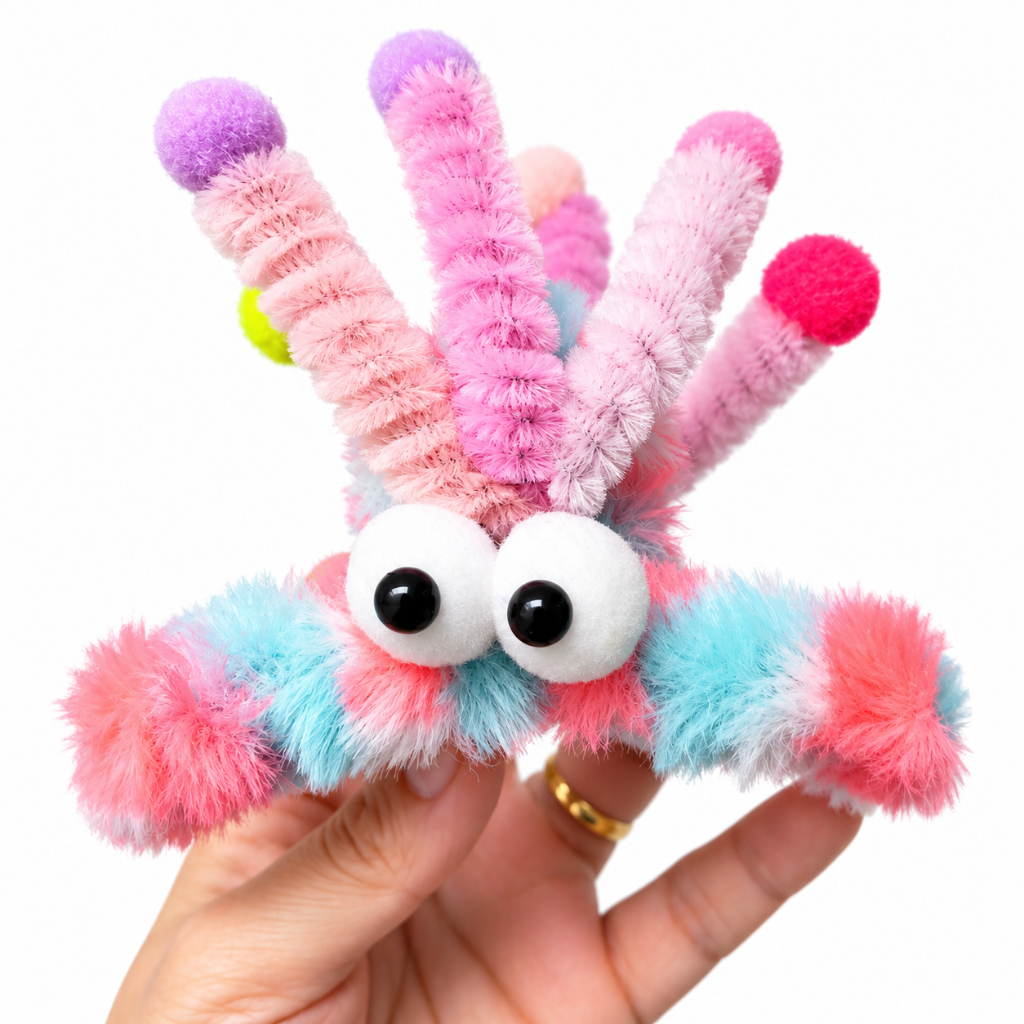 Presilha Cabelo Maluco Com Olhinhos Acessório Fantasia Festa Temática Carnaval Evento Escolar