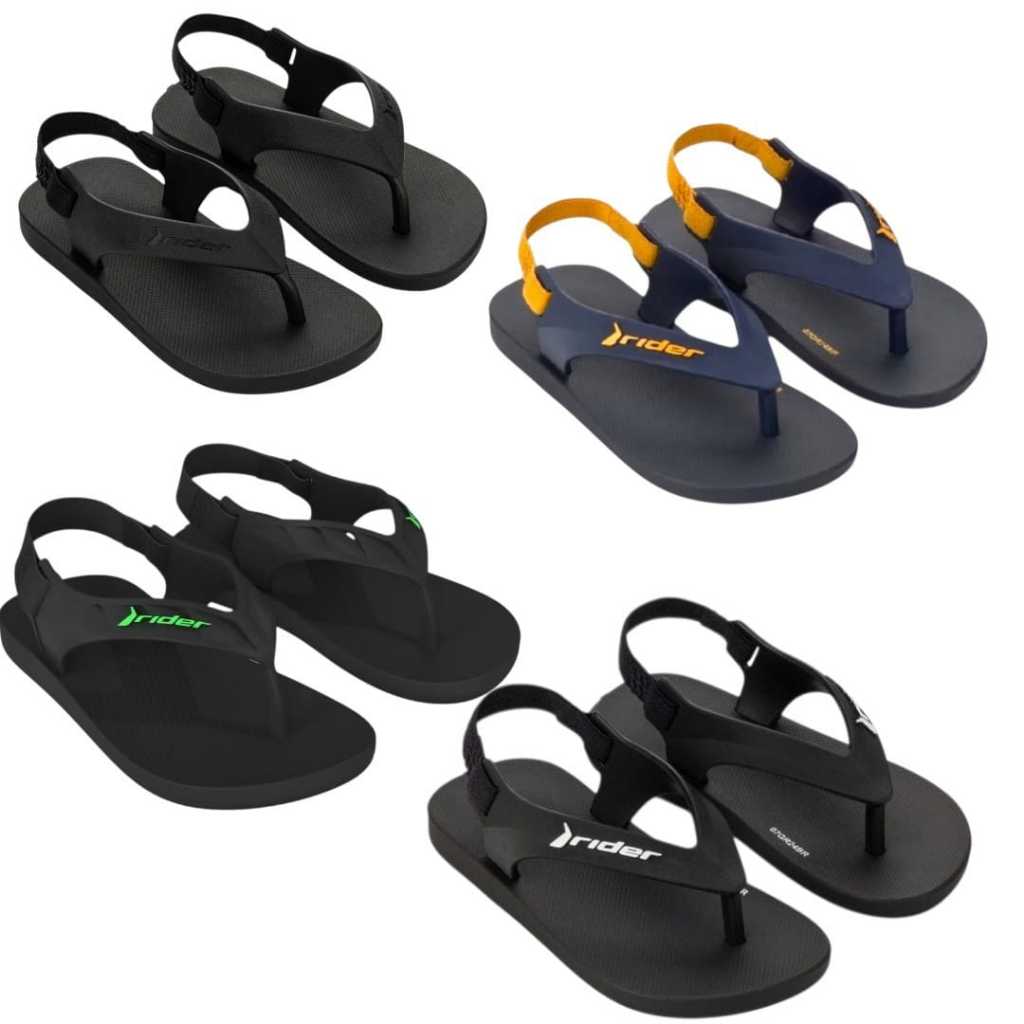 Chinelo infantil Baby menino Rider Street/Feel original com Elástico