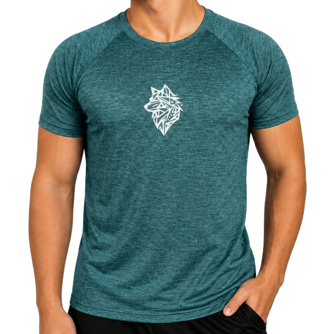 Camiseta Lobo Dry Fyt Básica Masculina Academia Casual Treino