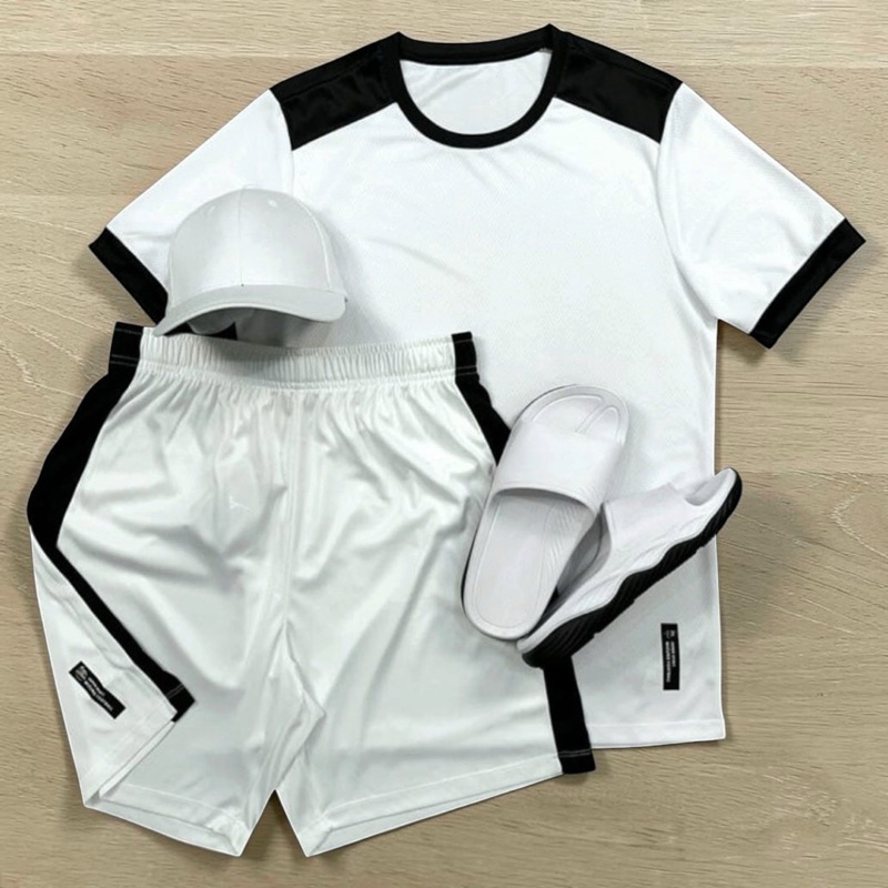 Conjunto Masculino Dry Fit Camisa e Bermuda Academia Treinamento Verão Premium para Atividades Esportivas