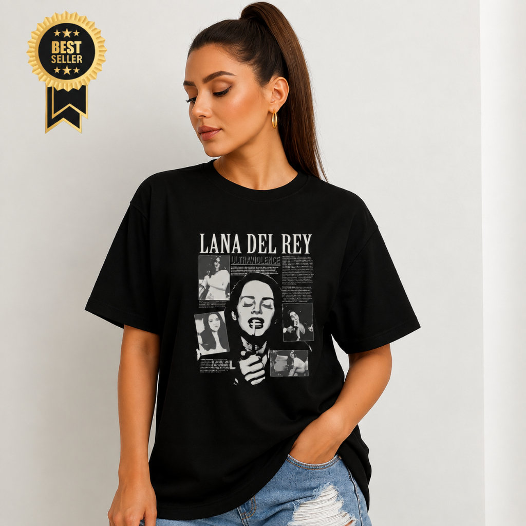 Camiseta Feminina Oversized Streetwear Feminina Lana Del Ray