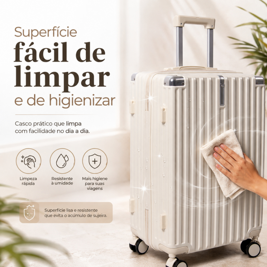 Mala De Cabine Nova 2026 — 18/20/22/24/26/28 Polegadas — Grande Capacidade Com Porta De Carregamento BX909