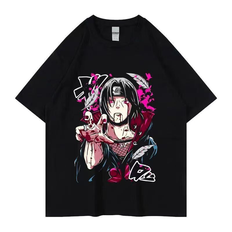 Naruto Camiseta Unissex 100% Algodão Oversized Estilo Academia Streetwear Estampa Pronta Entrega Imediata