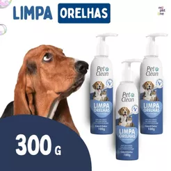 Kit 3 Limpa Orelha Pet Clean - 100g