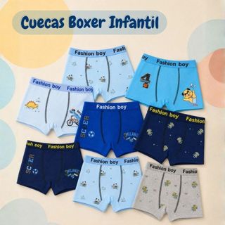 Kit 12,9 ou 3 Cuecas Boxer Infantil 2 a 10 anos Microfibra Premium Menino