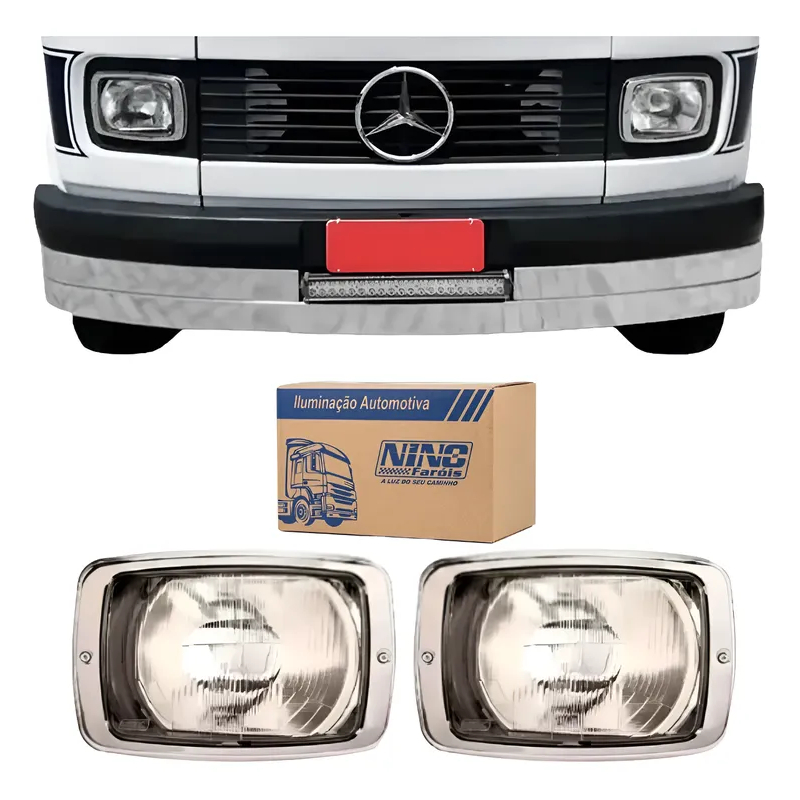 Farol Nino Mb 608 708 - 1985 A 1989 - Caminhão Mb Mercedes 3088207561 - 3088207461