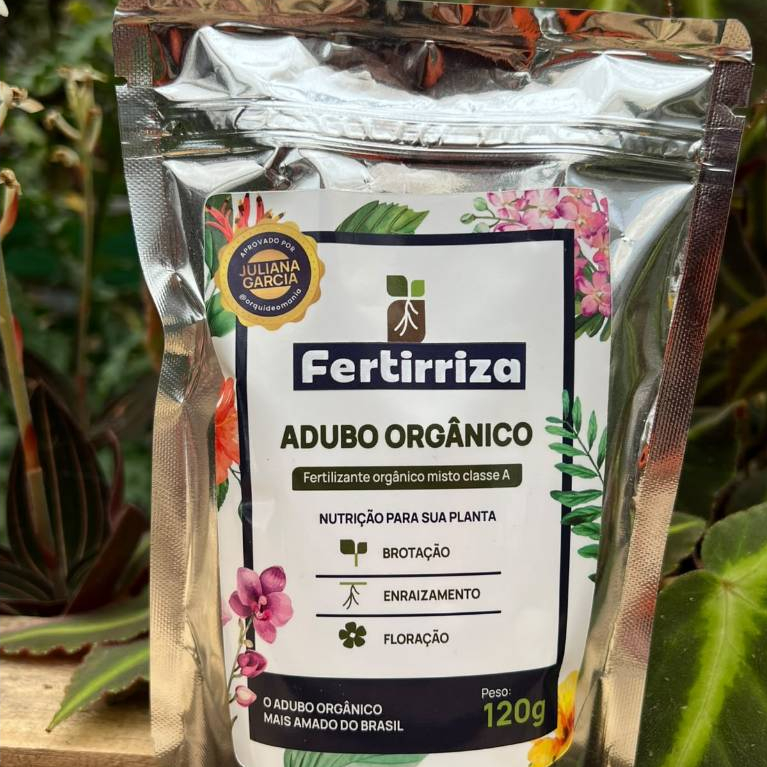 Adubo para Orquídeas e Plantas Fertirriza (120g) - Nutrição Completa para Raízes, Brotos Saudável - Produto Padrão