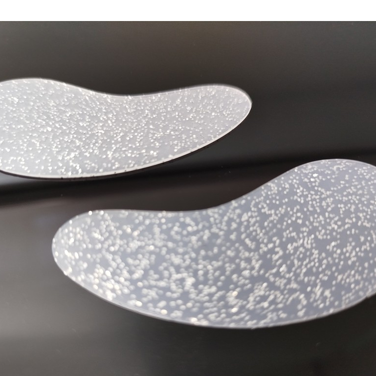 Par de Pads de silicone com Glitter para lash lifting