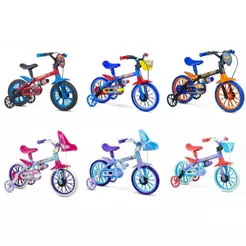 Bicicleta Infantil Nathor Aro 12 Personagens