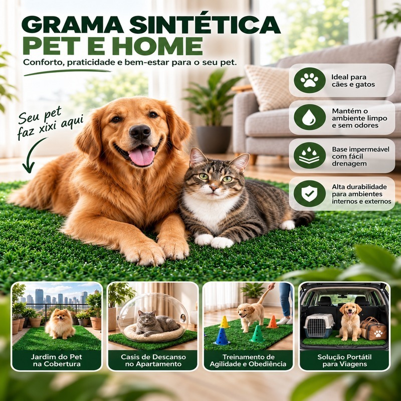Tapete Grama Sintética Decorativa - Paredes Pisos Sacadas Escritório Salas Varandas