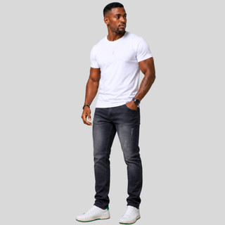 Calça Masculina Jeans Lycra Elastano Premium Casual Moda 2026 Estilosa Sarja Trabalho Versátil Inverno