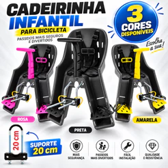 Cadeirinha Infantil Bicicleta Kalf VEGA Baby Bike Dianteira