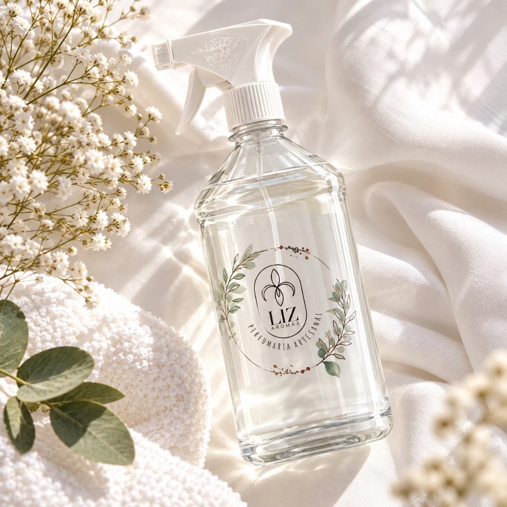 Água Perfumada Para Tecidos com borriador 1 Litro LIZ AROMAS