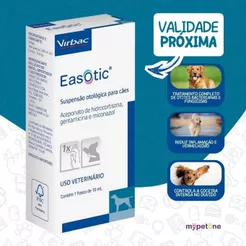 Easotic 10mL - 1 Frasco - Suspensão Otológica P/ Cães