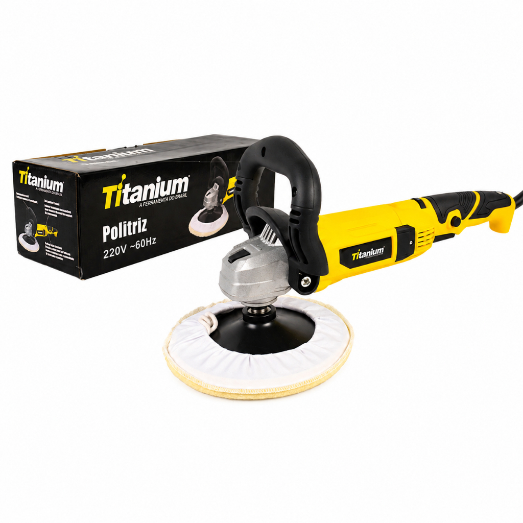Politriz Automotiva Profissional 7 Pol 180mm 1200W 220V Titanium Platina