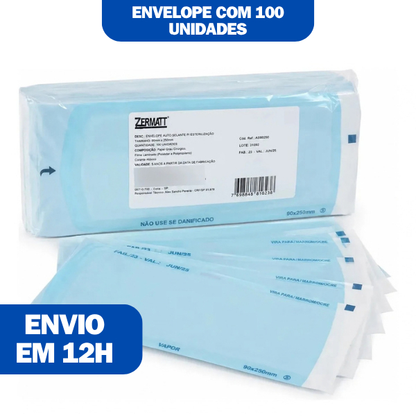 Envelope para Esterilização 9x23cm