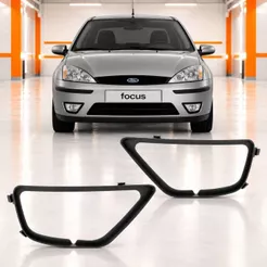 Par Moldura Grade Milha Focus 2004 2005 2006 2007 2008 Preto
