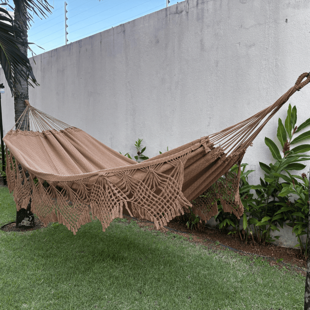 Rede Descanso Rede Dormir Casal Reforçada king Luxo Rede de Dormir Gigante Varanda Manual Artesanal
