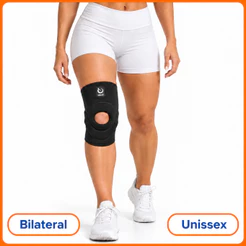 Joelheira com Suporte Subpatelar Neoprene Compressão Ortopédica Esportiva Academia Corrida Funcional Unissex