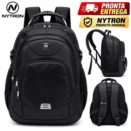 Mochila Masculina Executiva Nytron Notebook USB Reforçada Trabalho