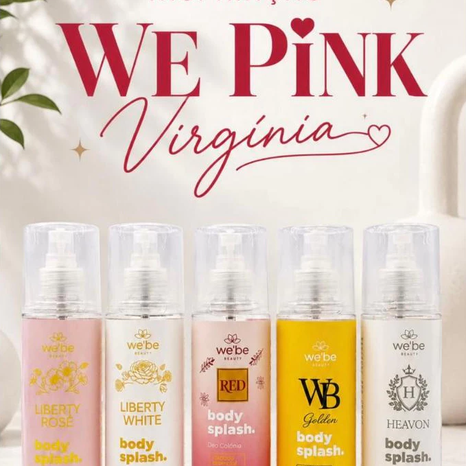 Body Splash Inspiração We Pink Virgínia - Liberty Rosé | Liberty White | Red | WB Golden | Heavon