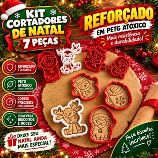 Kit Cortador Natalino Natal Confeitaria Biscoito Bolacha
