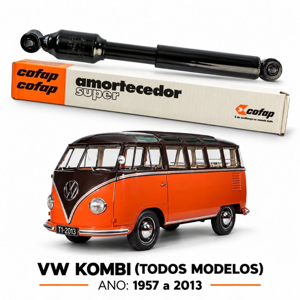 Amortecedor Direcao Vw Kombi 57 58 59 60 61 62 63 64 65 66 67 68 69 70 71 72 73 74 75 76 77 78 À 2013 Original Cofap