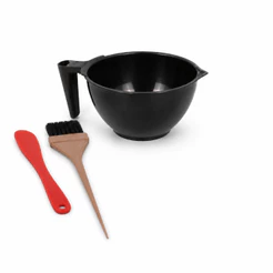 Kit Essencial Para Tintura de Cabelo Kit Química Prático com Cumbuca Pincel Espátula Profissional