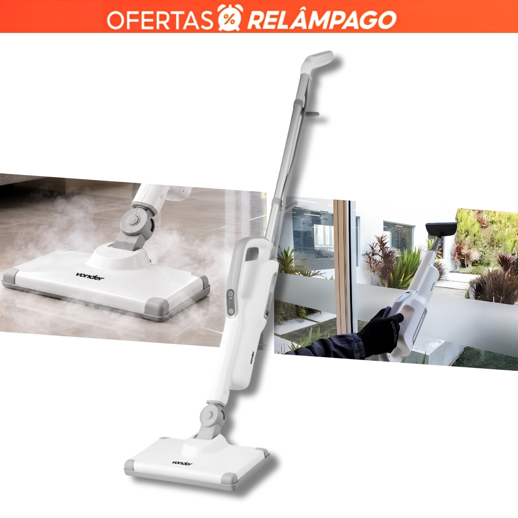 Limpador A Vapor Vonder 1500W 127V Higienizador Multiuso Com Acessórios
