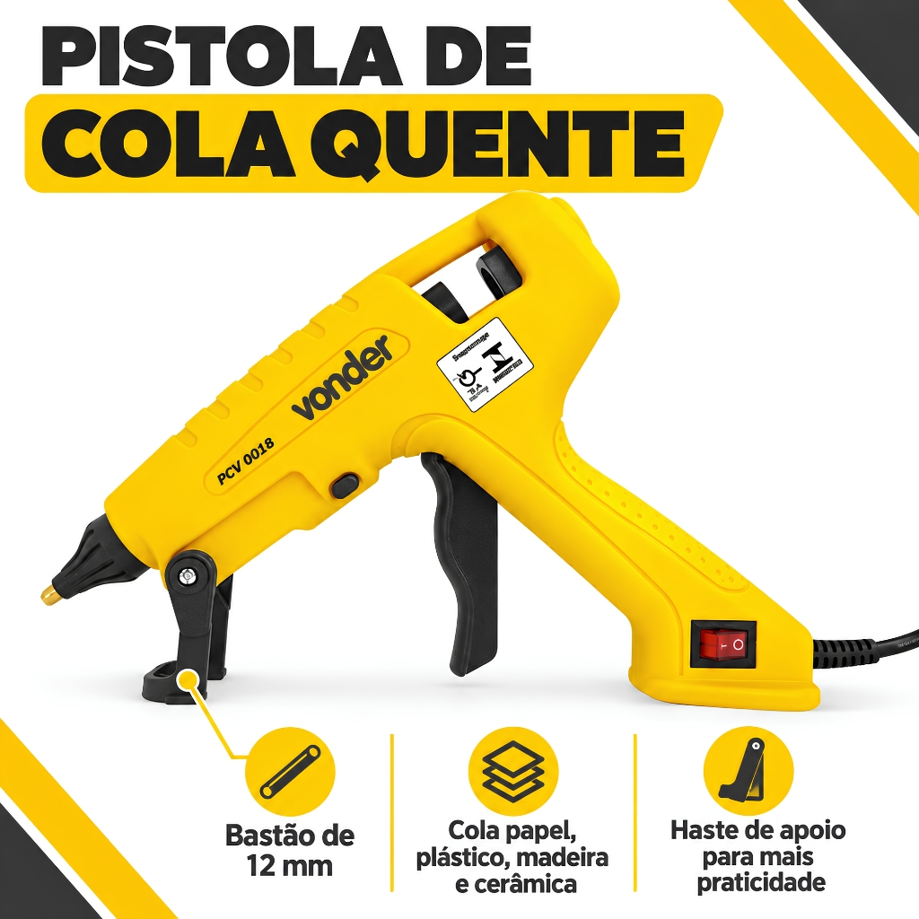 PISTOLA DE COLA QUENTE PCV0007 VONDER · foto 2