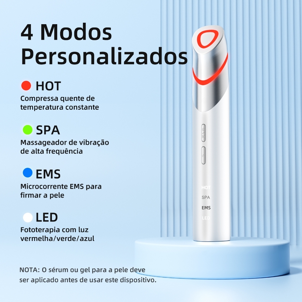 GOKOCO Massageador para Olhos 4 em 1 com EMS, LED, Compressa Quente e Vibração, Recarregável USB-C · foto 2