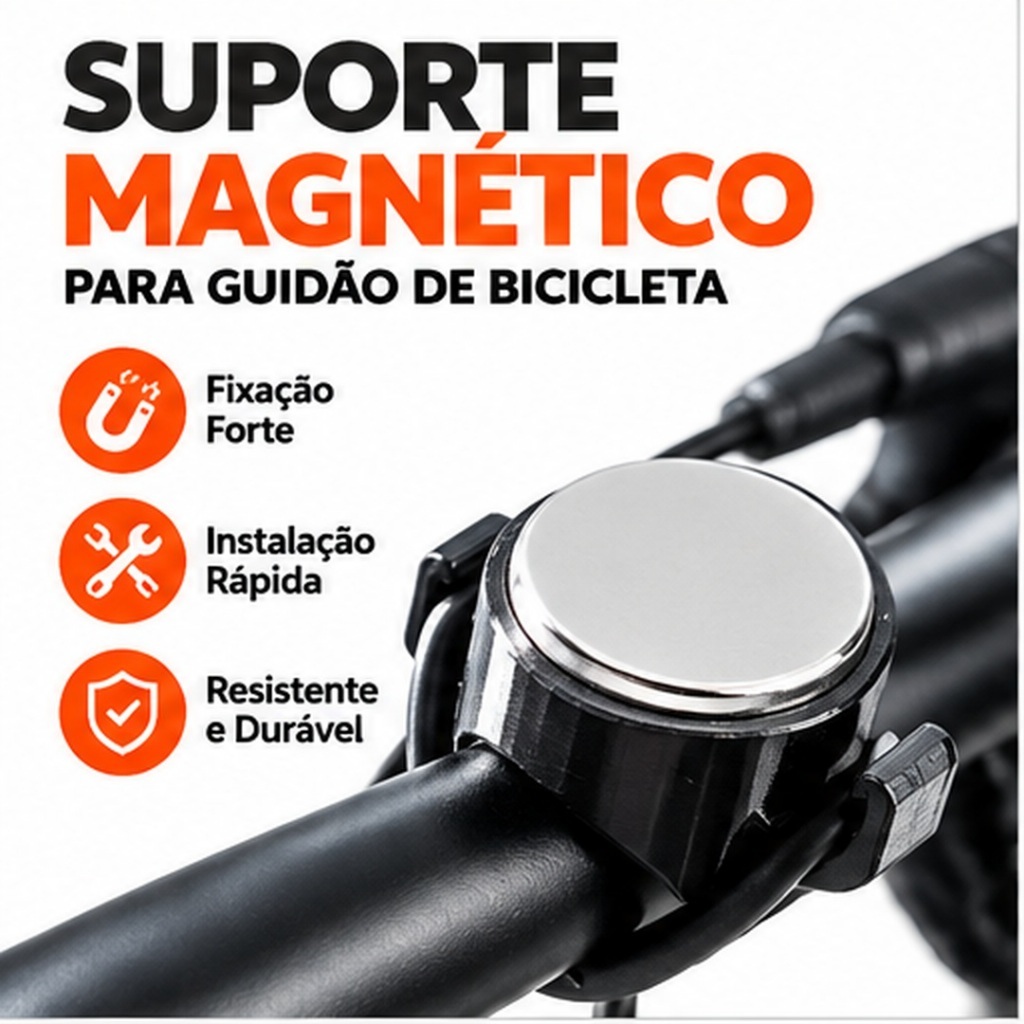 Suporte magnético para bike, suporte magnético para bicicleta, suporte de celular magnético para bike e bicicleta