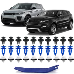 Kit 30 Presilhas Moldura Paralama Compativel Com Land Rover Evoque Discovery Sport 2012 Até 2019