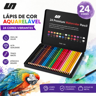 Kit 24/36/72 Cores Conjunto Profissional de Lápis Coloridos Lápis de Cor para Desenho Arte