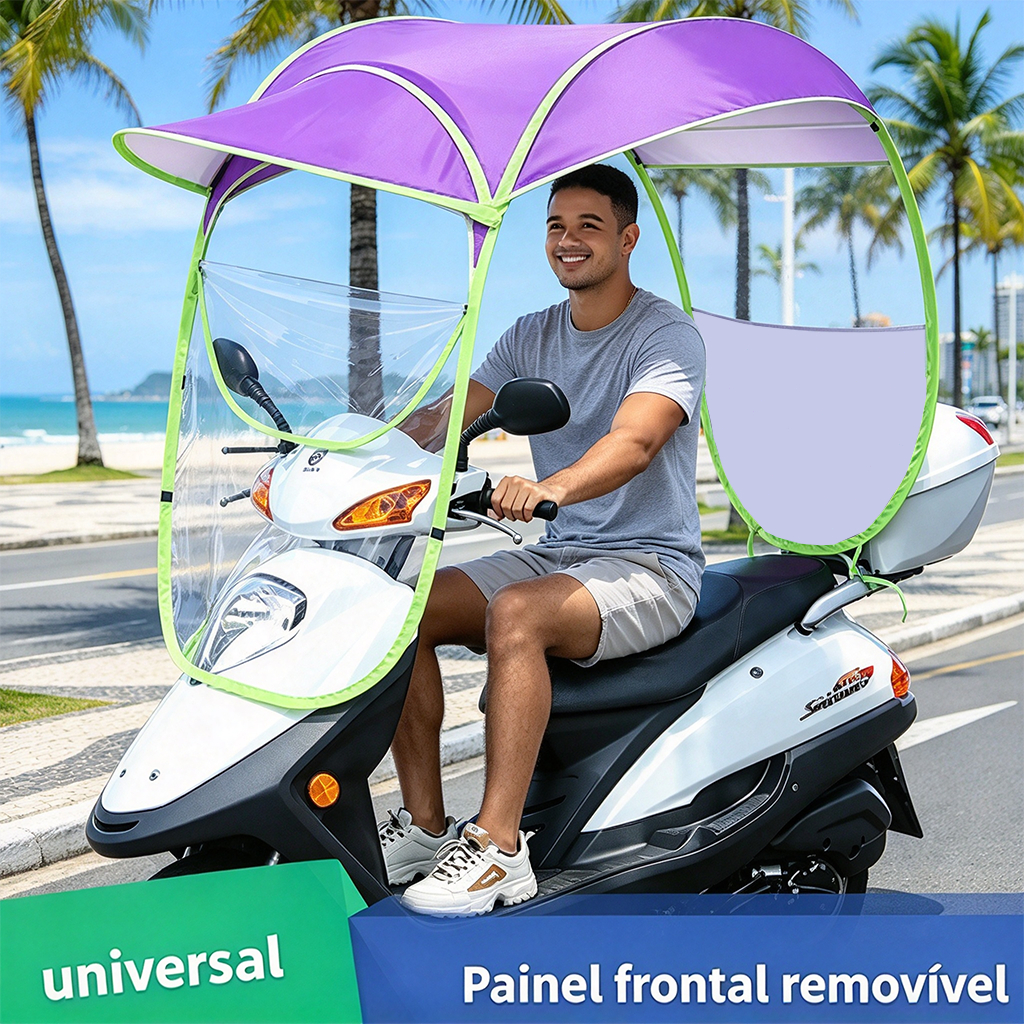 Cobertura Nova Para Bicicleta EléTrica E Moto,Protege Do Sol E Chuva,Instalação Fácil
