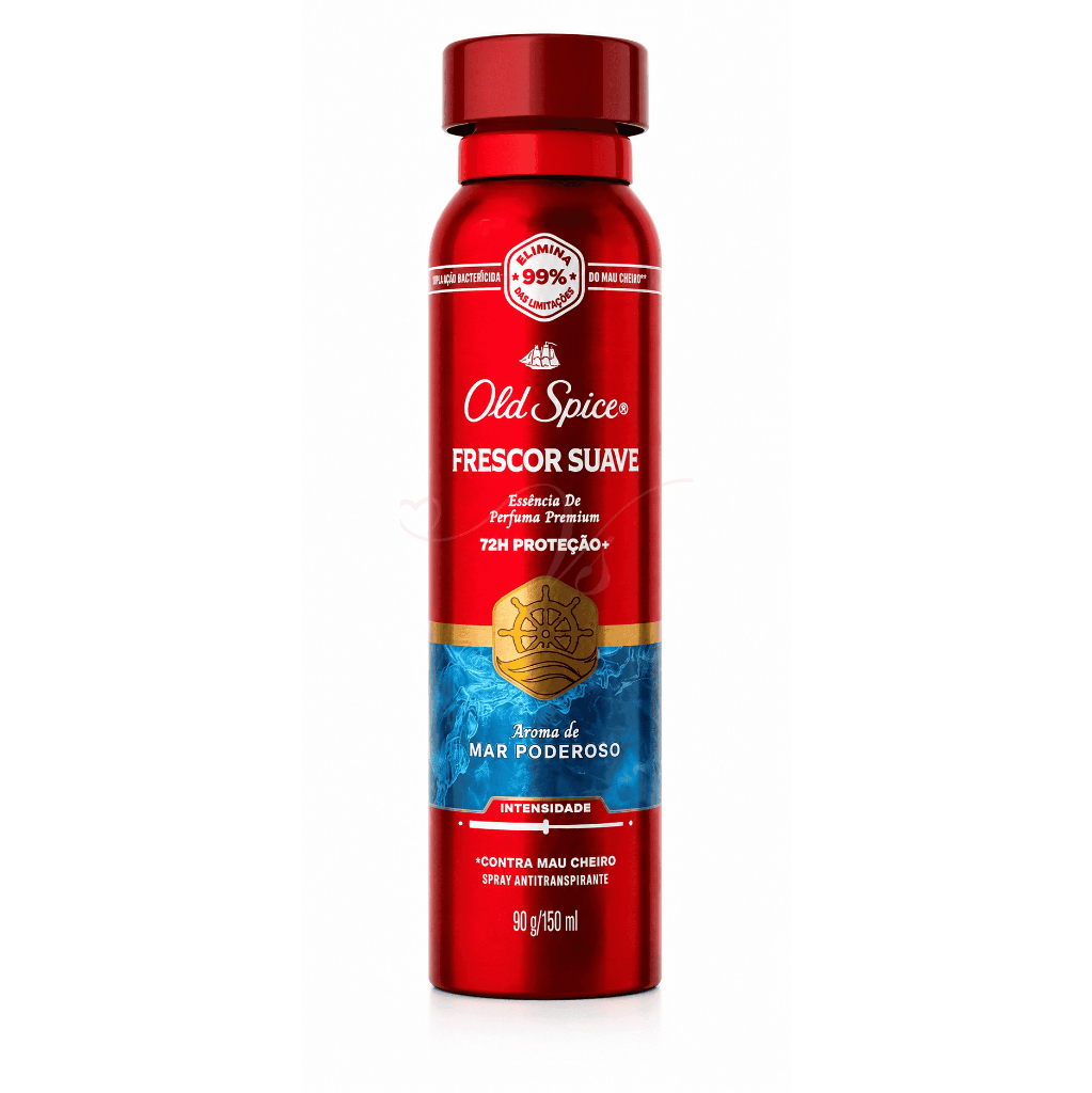 Desodorante Antitranspirante Spray Old Spice Frescor Suave Mar Poderoso 150ml