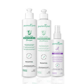 Kit Shampoo Condicionador e Perfume Pet Kit Shampoo e Condicionador para Cachorro Colonia Pet
