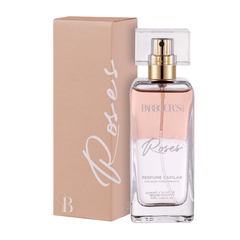 Perfume Capilar Roses Barbour's Beauty 50ml Finalizador Termoativo