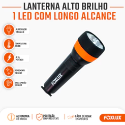 Lanterna LED Foxlux 1 LED 0,5W 6500K