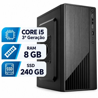 CPU Intel Core i5 3ª Geração | 8GB | SSD 240GB | DDR3