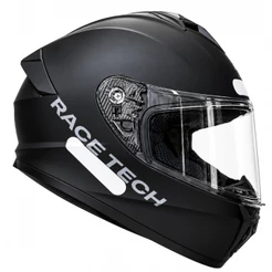 Capacete Race Tech Hit Preto Fosco Monocolor Fechado + narigueira masculino feminino Original Novo