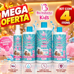 KIT KIDS 4 itens Cabelo e Corpo BEBELINHO ALGODÃO DOCE – ESCOLHA O KIT !