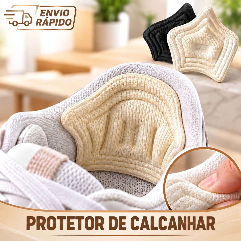 Kit 1/2/3 Protetor de Calcanhar Adesivo - Ajustável Macio, Ideal para Qualquer Sapato