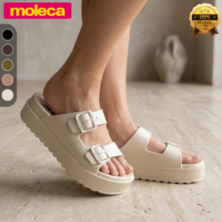 Sandália Moleca Feminina Birken Plataforma Confortável Papete Moderna Casual Leve Original