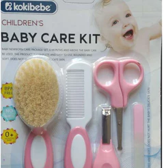Kit Higiene Bebê Completo 5 Peças - Para Recém-Nascido com Escova Macia