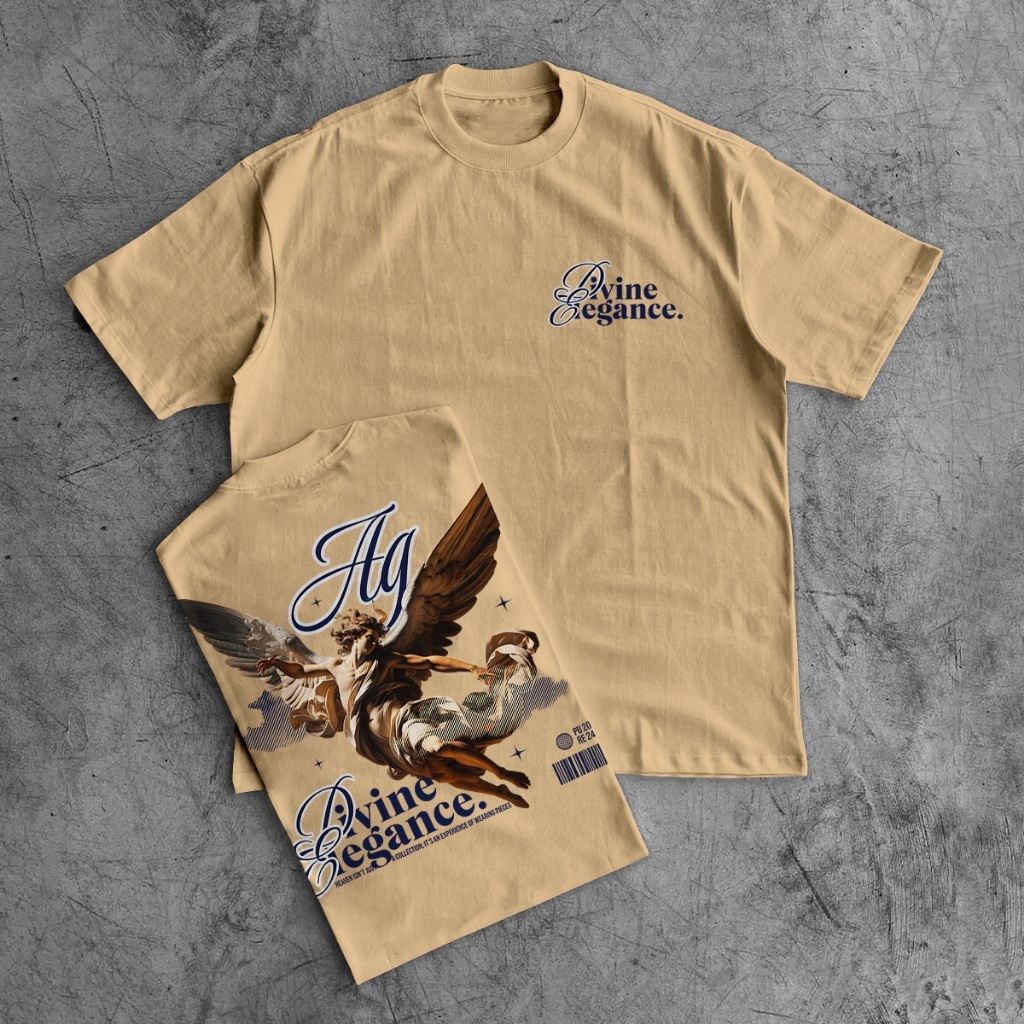 Camiseta Unissex Oversized Estilo Streetwear Divine Elegance Design Exclusivo Conforto E Visual Moderno