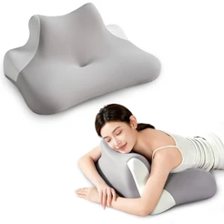 Travesseiro Cervical Ortopédico Ergonômico Memory Foam Anti Dor Suporte Pescoço Coluna Zero Pressão
