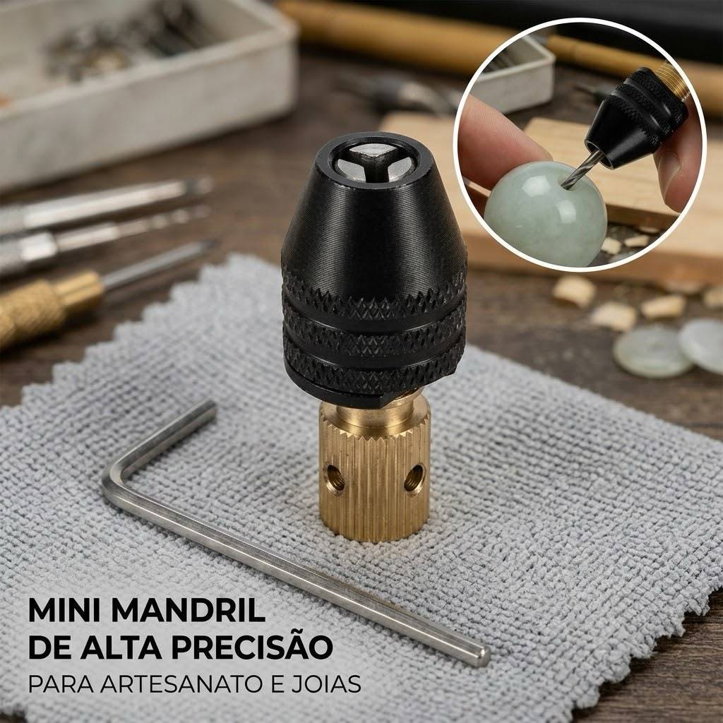 Mini Mandril Aperto Rápido Acessórios Micro Retifica Universal