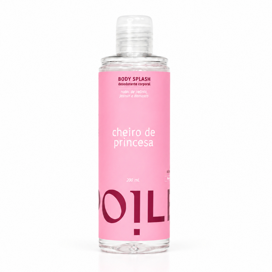 Refil Body Splash Cheiro de Princesa 200ml Spoiler Feminino Fragrância Corporal Dia